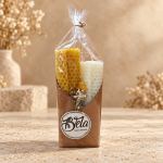 Conjunto de Velas Artesanais em Cera de Abelha — Mel & Bergamota - Image 2